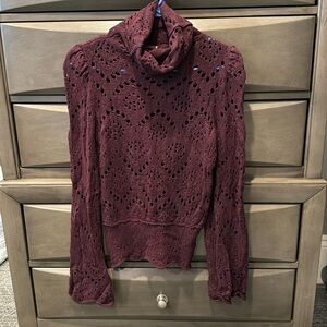 Free People loose turtle neck sweater